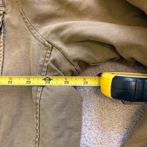 Levi Canvas Coat Men's Size XL Quilt Lined Military Chore Brown RN54163 - Picture 3 of 8